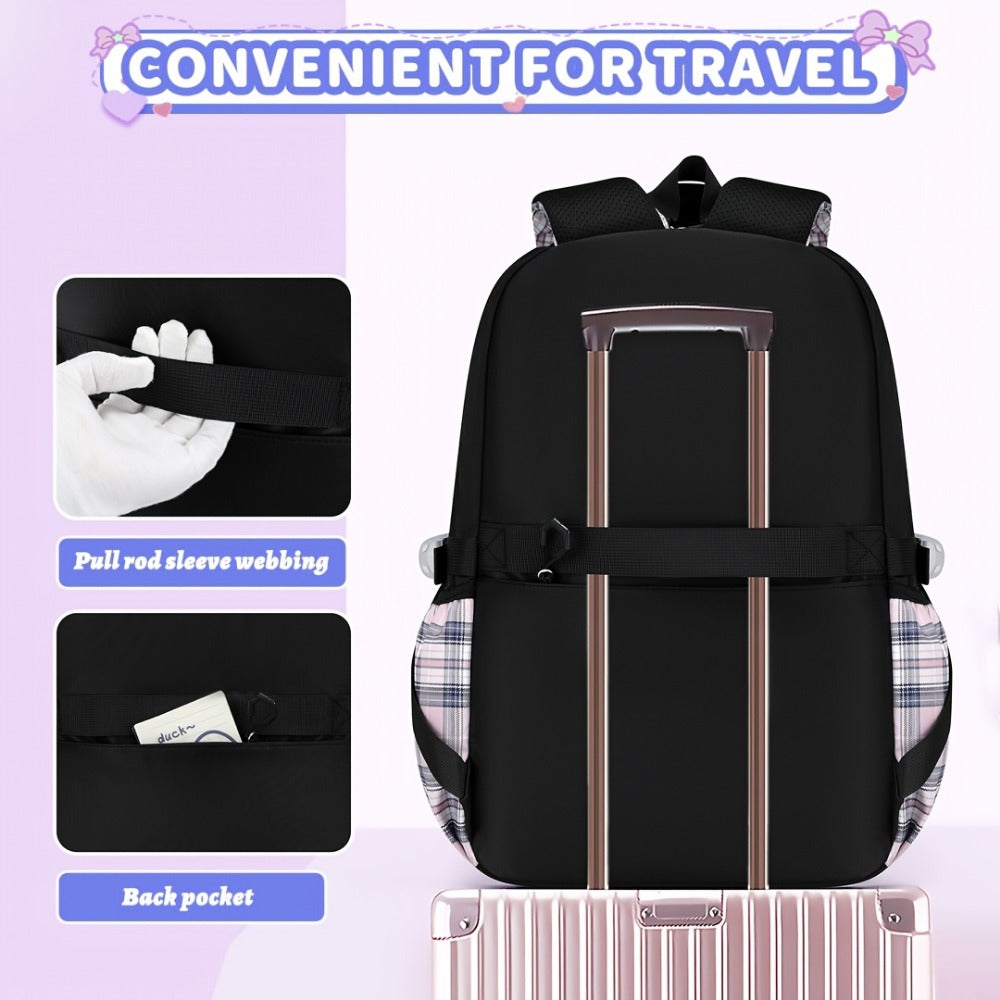 Laptop Backpack – 3-Piece, 15.6 Inch, Large Capacity, Lightweight | Bag Vero – detail view 13