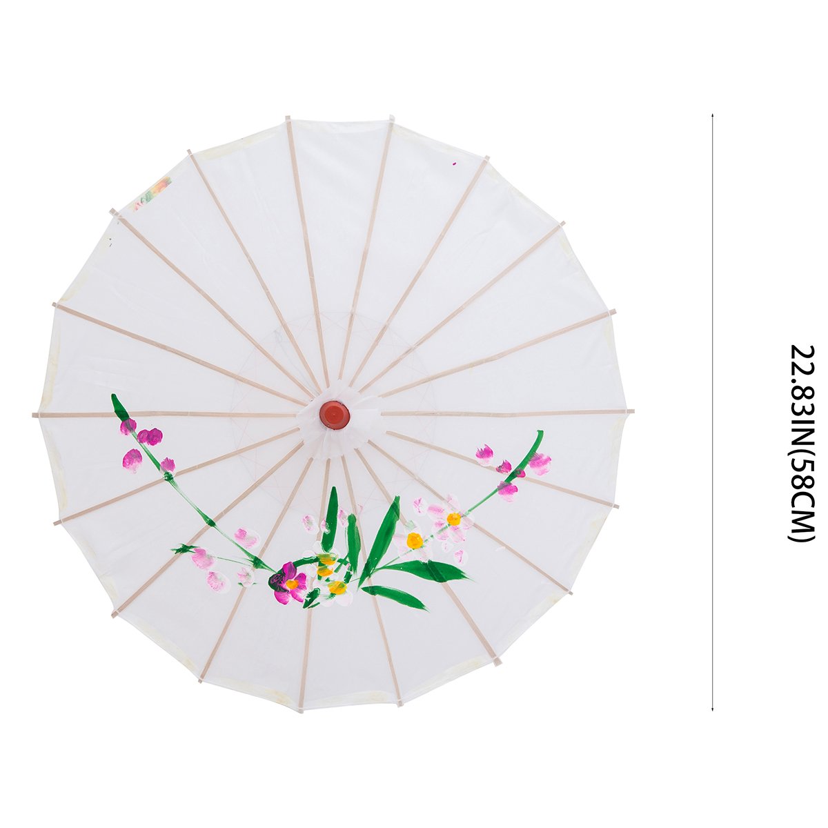 Small 22" Japanese Chinese Umbrella Parasol Ideal for Weddings, Parties, Photography, Costumes, Cosplay, and Decorative Events