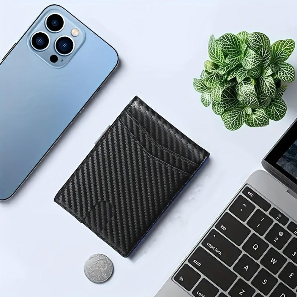 Multifunctional Ultra-Thin Microfiber RFID Blocking Bifold Wallet ID Credit Card Holder for Men, Minimalist Front Pocket Design, Large Capacity Money Clip, with ID Window, 12 Card Slots, Pocket Purse, Easily Removable Money And Cards, Gift for Men