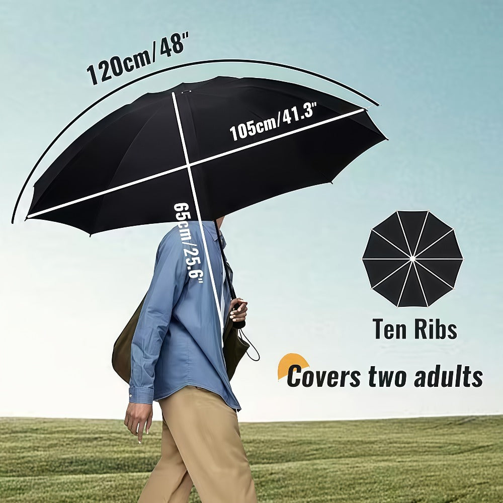 Reinforced Windproof Umbrella, Sturdy And Durable Sunshade Umbrella, Suitable For Both Men And Women