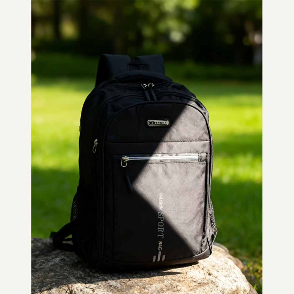 This Large-Capacity Travel Backpack Is Suitable for Both Men And Women. It Comes with a Plush Ball Pendant-Durable Nylon, Adjustable Shoulder Strap, Multiple Compartments, Business Backpack And Outdoor Hiking Backpack