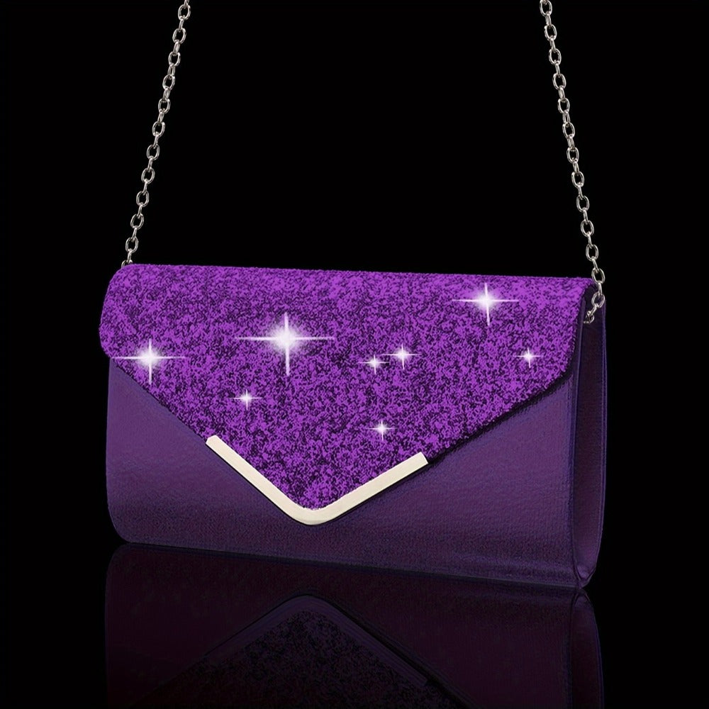 Women's Wallet – Glamorous Sequin Party Clutch Set | Bag Vero – detail view 15