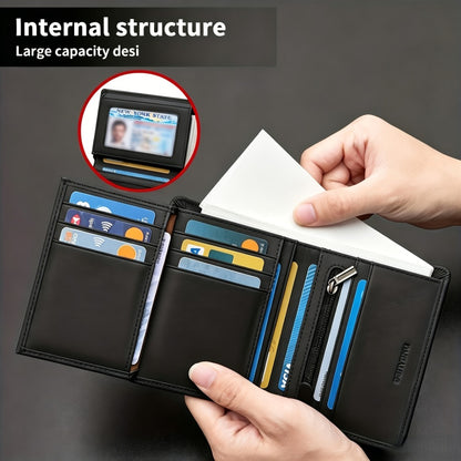 Men's Wallet – Genuine Leather, RFID Blocking, Anti-Theft, Compact | Bag Vero – detail view 10
