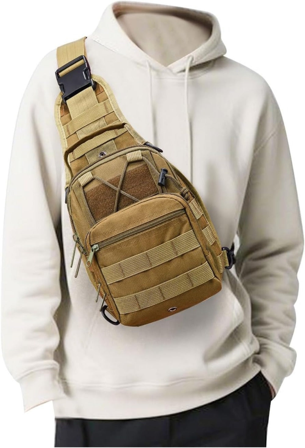 Sling Bag – for Work & Everyday Use, Tactical Chest Molle Edc Sling | Bag Vero – detail view 12