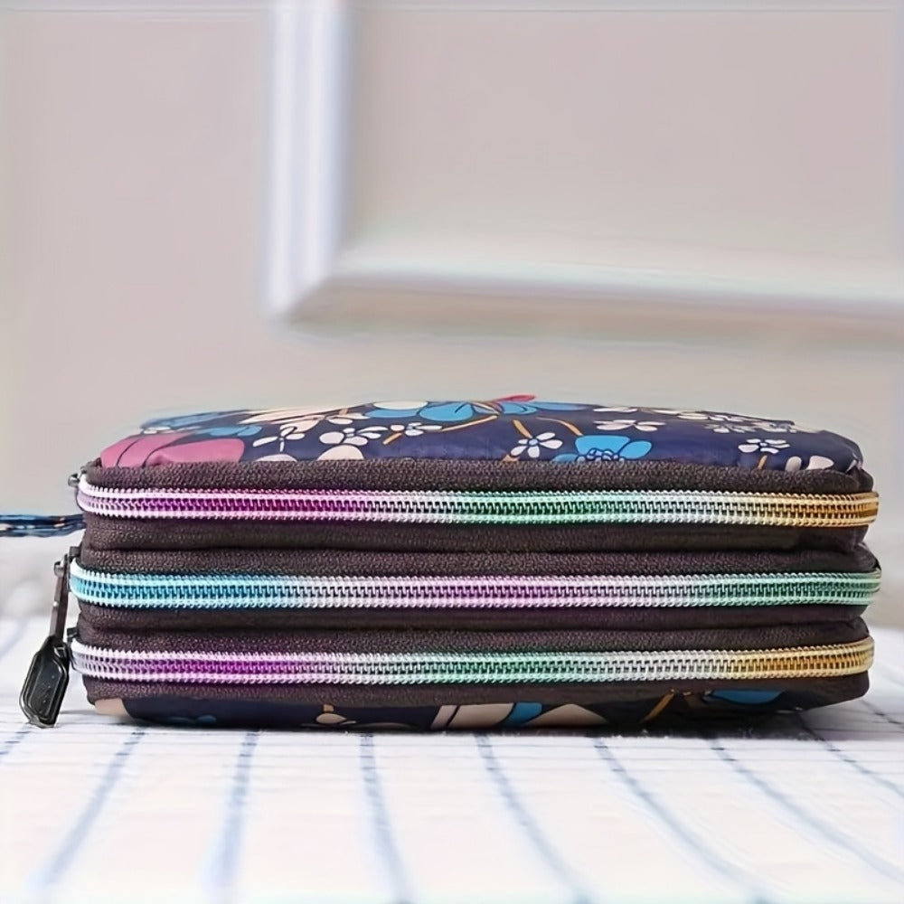 Women's Wallet – for Everyday Use, Floral Layer Zipper Multi Compartment | Bag Vero – detail view 8