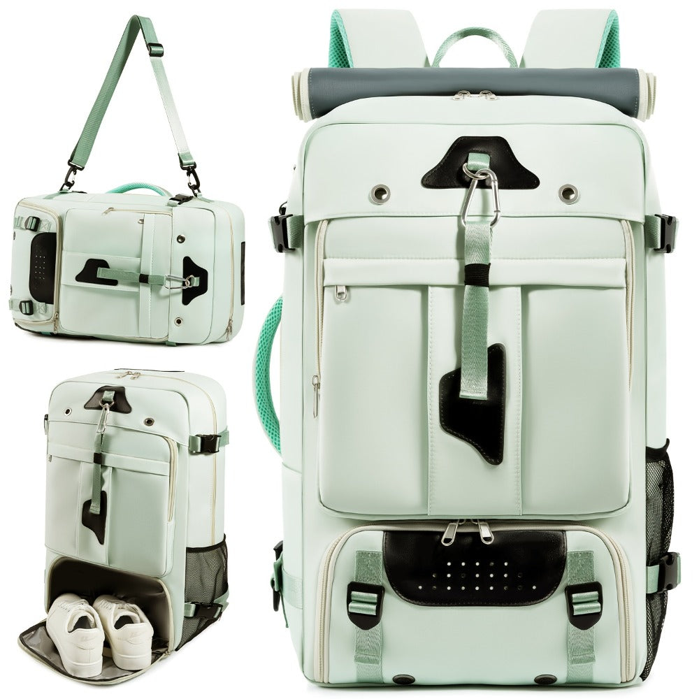 Large-capacity Lightweight Travel Backpack with Port, Laptop, and Shoe Storage Compartments, 15.6-inch Laptop Backpack, Padded Backpack with Power Bank, Adjustable Padded Shoulder Straps, High-quality Backpack Suitable for Hiking - Men's Backpack