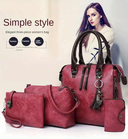 Shoulder Bag for Women – 4-Piece, Large Capacity, Adjustable Strap, for Everyday Use | Bag Vero – detail view 32