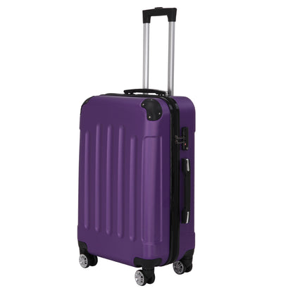 3-in-1 Portable ABS Trolley Case luggage 20" / 24" / 28" Purple