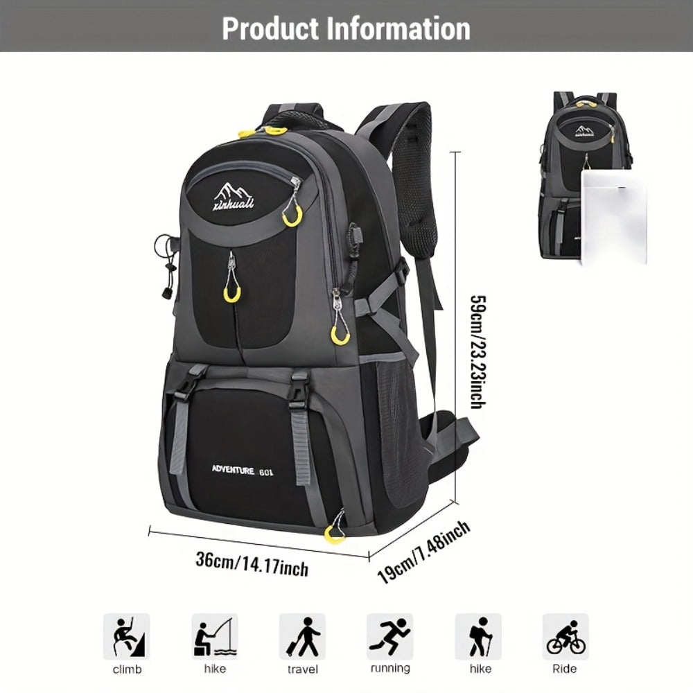 Men'S Large Capacity Outdoor Backpack, Sports Hiking Bag