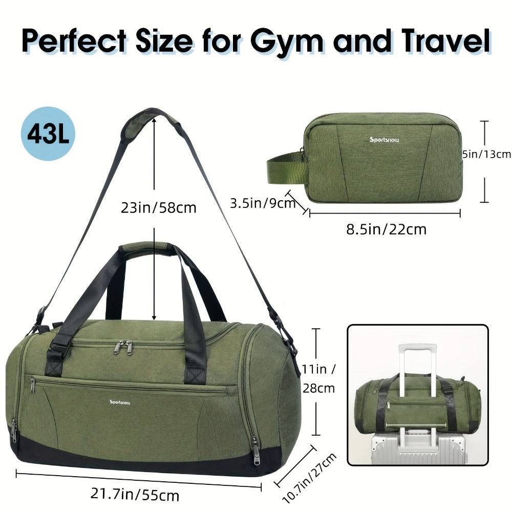 Gym Duffel Bag – 43L, 48L, Large Capacity, for Travel | Bag Vero – detail view 8