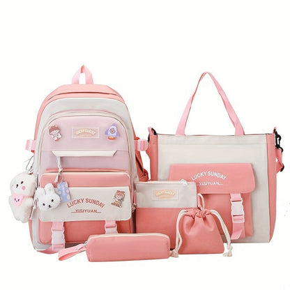 Travel Backpack – 5-Piece, Large Capacity, Lightweight, for Travel & School | Bag Vero – detail view 32