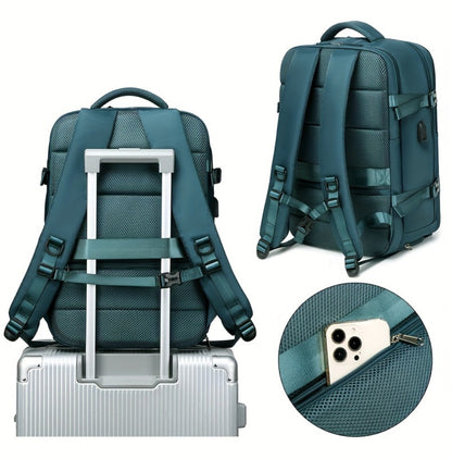 1pc Carry-On Backpack, a Spacious Travel Bag Suitable for Both Men And Women, Approved by Airlines, Ideal for Hiking And Business Use As a Laptop Daypack