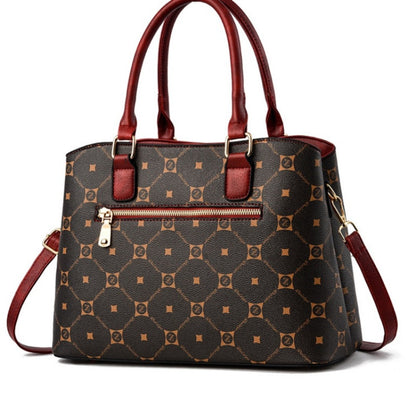 PU Fashionable Large Capacity Women's Handbag, High Quality Fabric, Durable, Can Be Carried As A Shoulder Bag or Messenger Bag, Suitable As A Gift.