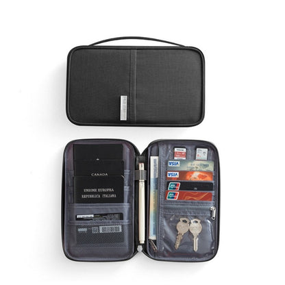 Premium Family Travel Document Organizer Capacious RFID Passport Holder Wallet Passport Case， Father's Day Gift