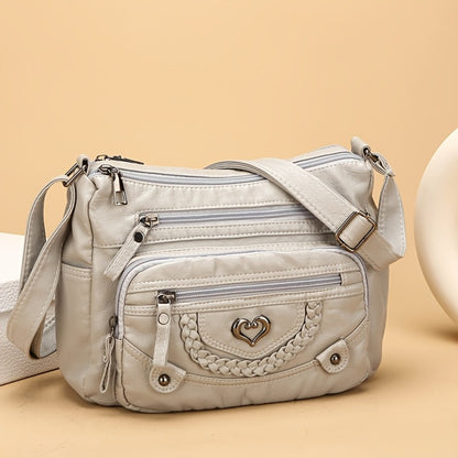 New Trendy Multi-compartment Tote Bag with Soft Texture, Stylish And Elegant Women's Bag, Simple And Elegant, Versatile And Suitable for Various Occasions, Large Capacity, Commuter Crossbody Bag