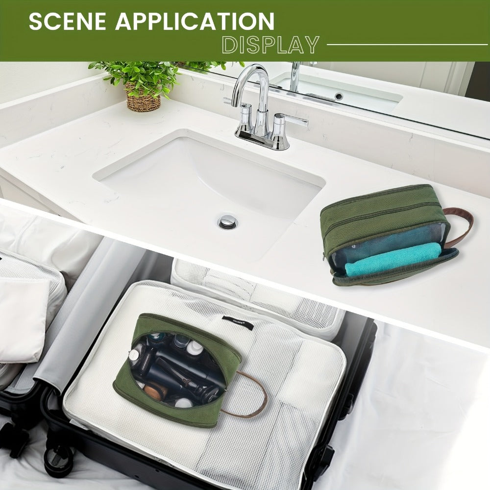 Travel Toiletry Bag – Canvas, Large Capacity, for Travel | Bag Vero – detail view 14
