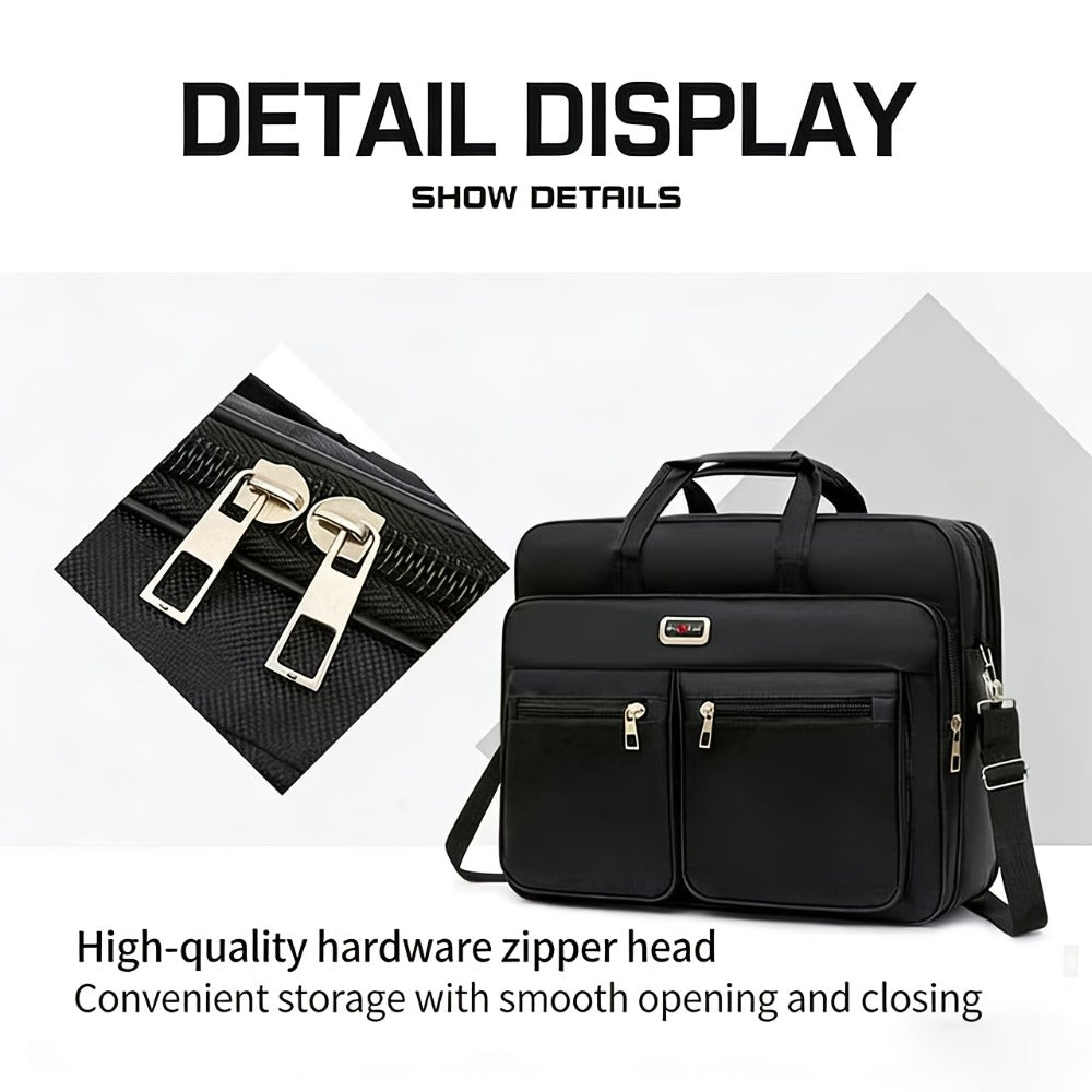 15.6-inch Laptop Computer Bag, Business Briefcase Suitable for Both Men And Women, with Shoulder Strap And Messenger-style Single-shoulder Bag, Durable Office Bag, Laptop/computer Carry-on Bag