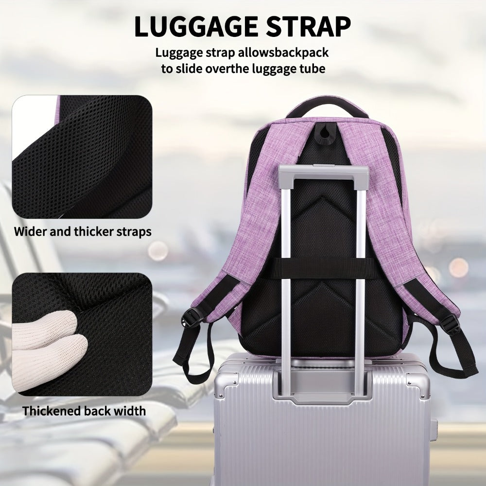 Laptop Backpack – 15 Inch, for Travel & Work | Bag Vero – detail view 9