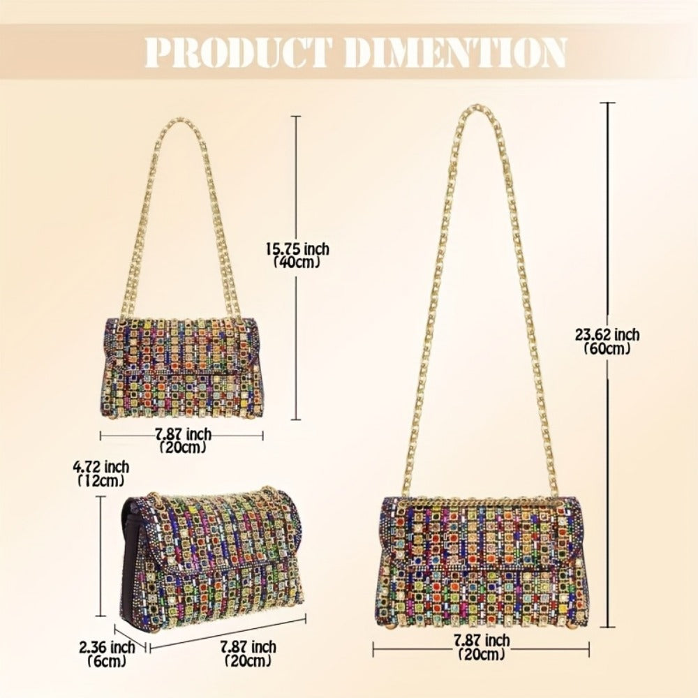 Women's Wallet – Large Capacity, Full Diamond Rhinestone Clutch Large | Bag Vero – detail view 4