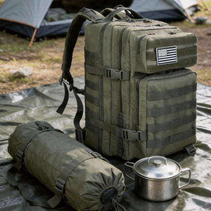 Spacious 11.62gal Hiking Backpack for Both Men And Women - Versatile Travel And Camping Bag