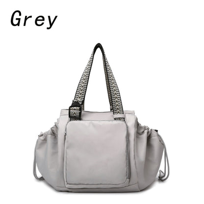 [Foldable Multi-Pocket Bag] Multi-Functional Large-Capacity Drawstring Fitness Bag, Multi-Functional Multi-Form Storage Bag, Suitable for Shopping And Commuting, Supermarket Shopping, Foldable And Expandable, Large-Capacity Multi-Pocket Travel Bag