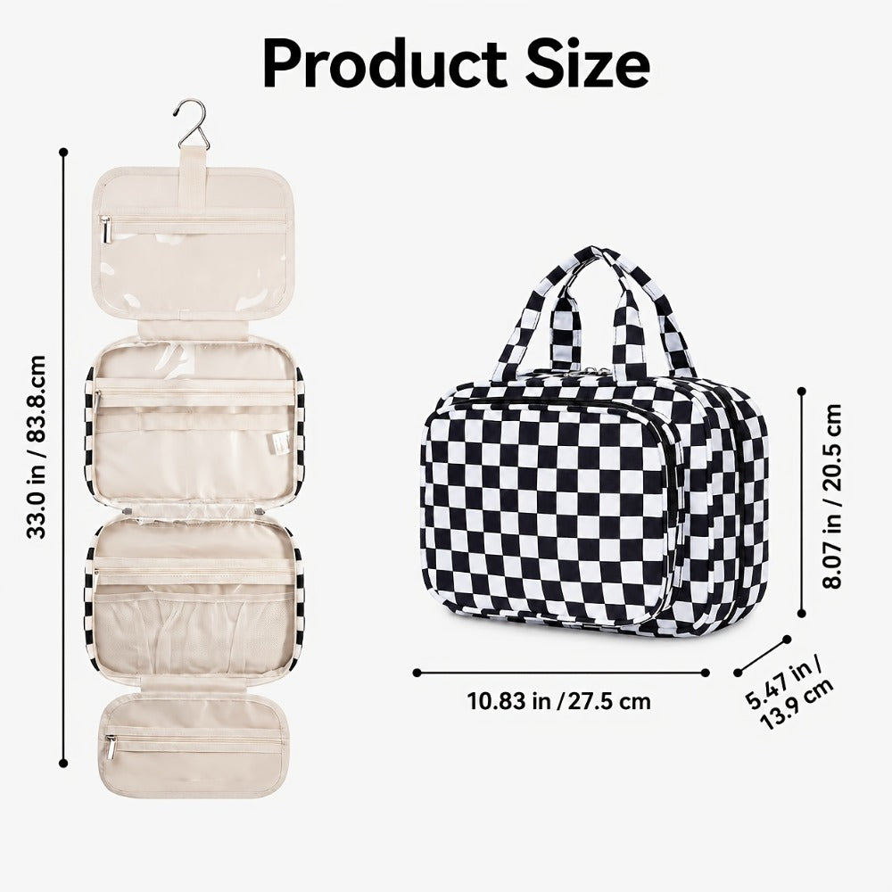 Travel Makeup Bag – for Travel, Hanging Toiletry Compartment Kit Cosmetic | Bag Vero – detail view 5