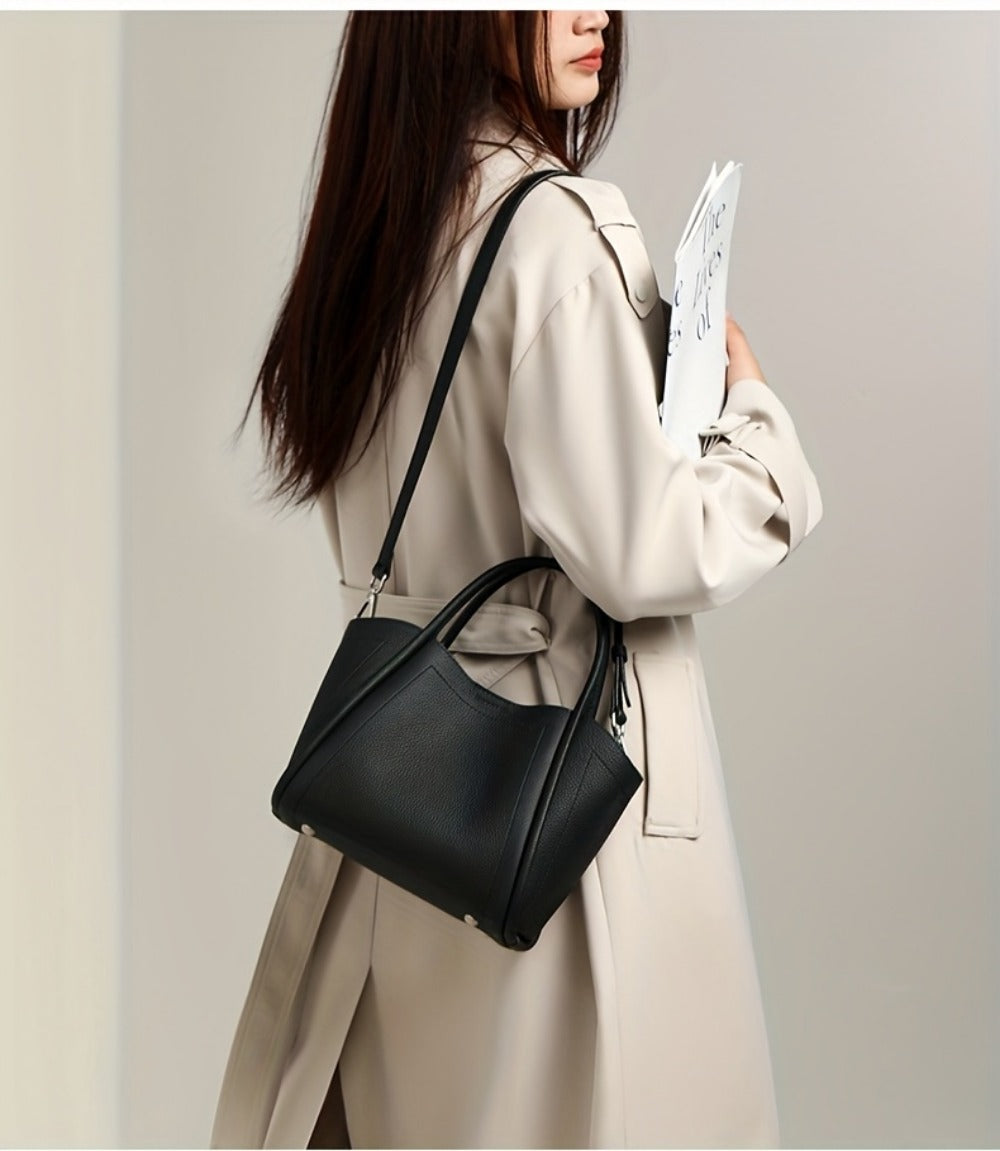 Crossbody Bag for Women – Cowhide Leather Basket Luxury Niche | Bag Vero – detail view 26