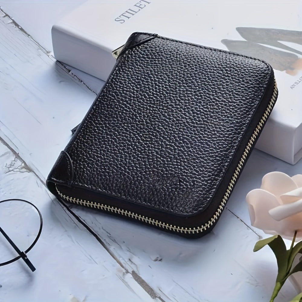 RFID Blocking Credit Card Holder Wallets For Men Women Money Case Coin Purse Credit Card Holder Wallet Zip Card Case
