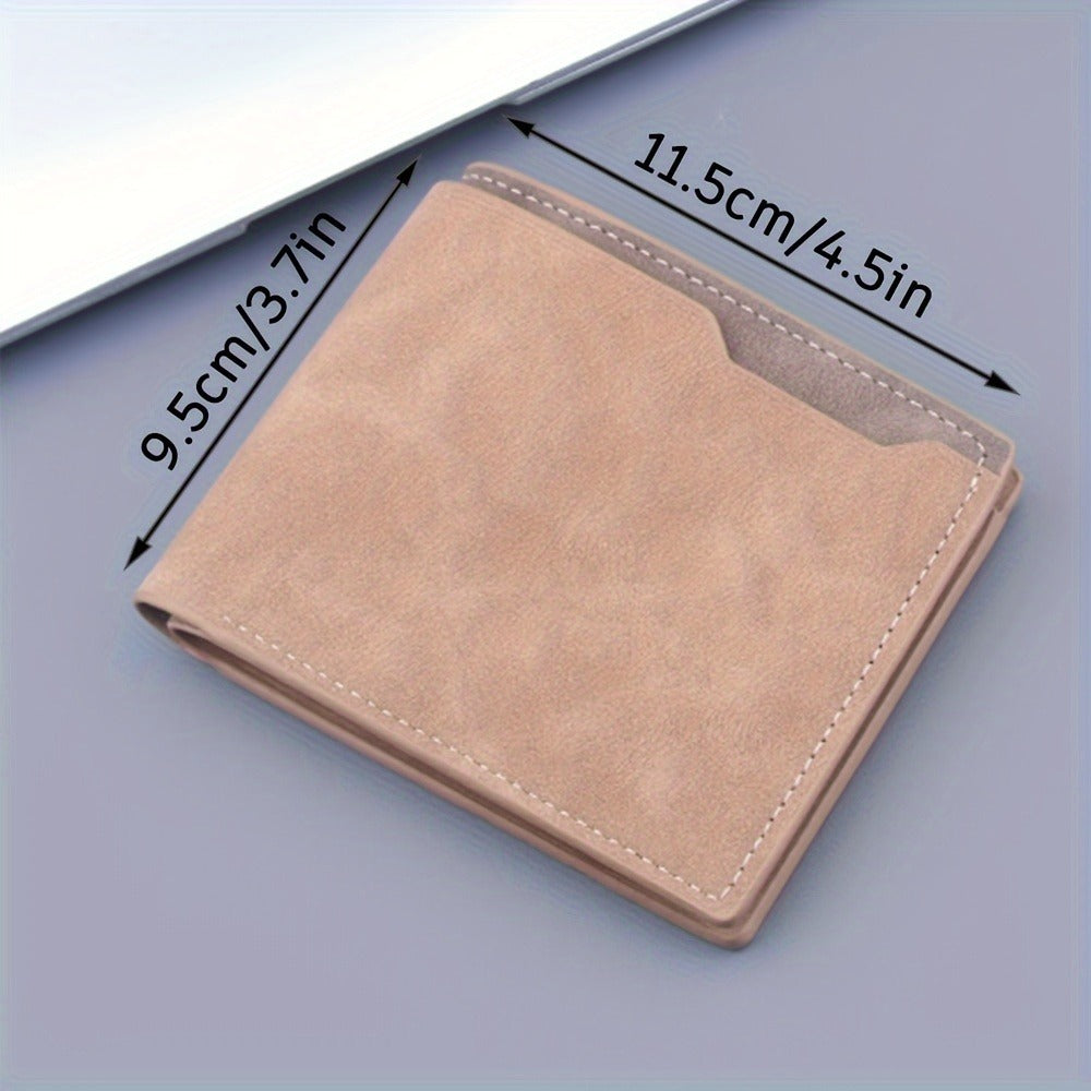 Kasutoo Men's Sleek Faux Leather Wallet with Religious figure Design - Simple, Fashion-Forward