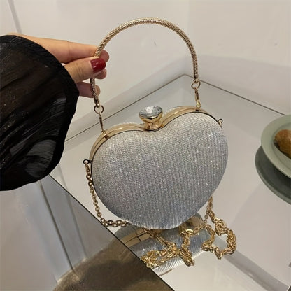 Elegant Dinner Handbag with Shining Beads - Evening Bag This Elegant Dinner Handbag Decorated with Shining Beads Is Perfect for Travel Photography. It Also Works Well As A Ladies' Banquet Handbag And Is Suitable for The Carnaval Music Festival.