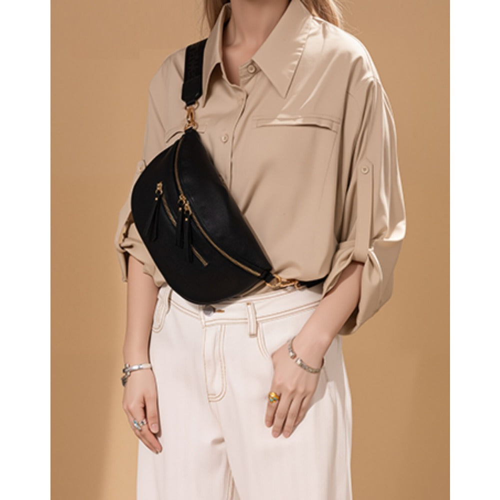 Large Crossbody Bags for Women Bum Bag Sling Purse with Adjustable StrapDetachable Strap - Shoulder/Waist Bag Suitable for Casual, Travel, Daily Use