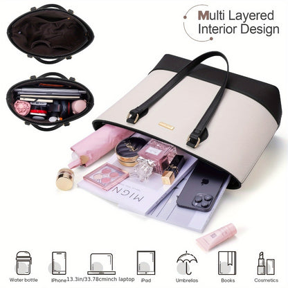 UKEIN 4pcs Set of Women'S Stylish Handbags, Purses, Wallets, Tote Bags, And Casual Crossbody Bags, Perfect Valentine'S Day Gift for Women And, Includes 4 Satchel Purses