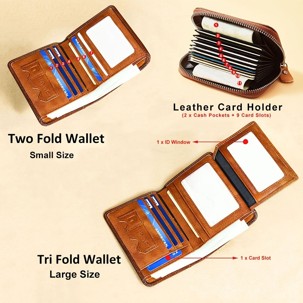 Men's Wallet – Genuine Leather, RFID Blocking | Bag Vero – detail view 24