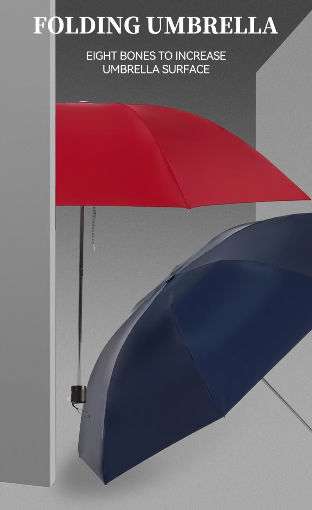 4pcs Folding Umbrella, Umbrella Windproof Travel Umbrellas for Rain, Durable & Compact Umbrella, Portable Umbrella for Travel, Casual Durable Lightweight Portable Business Style Umbrella for Men & Women