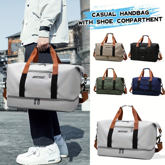 Spacious Tote Bag Designed for Travel And Fitness, Perfect for Both Short And for long Journeys. Versatile As a Casual Shoulder Or Crossbody Bag, It Makes an Excellent Gift for Friends