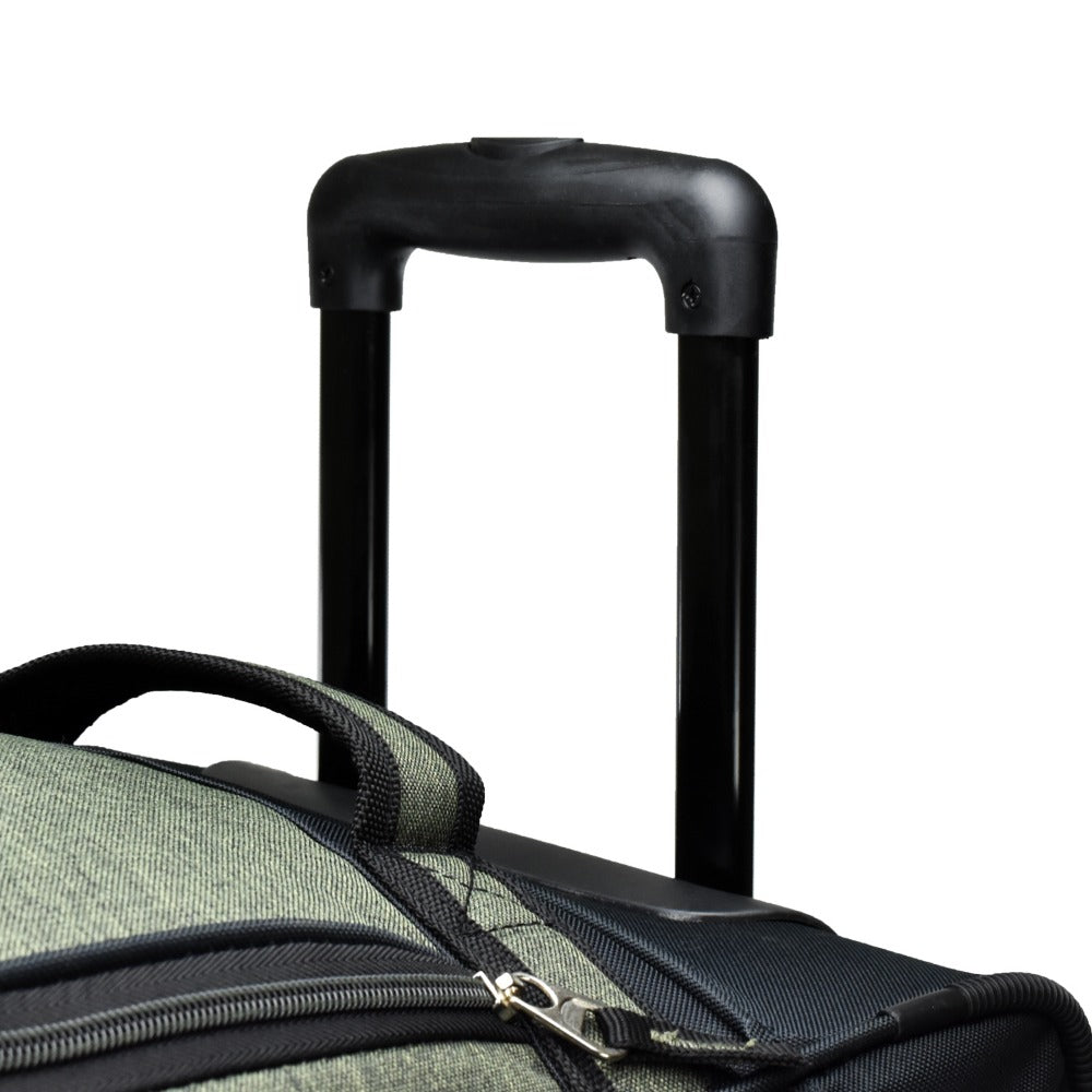 Pacific Gear Keystone 30" Polyester Upright Rolling Duffel Bag | Large Capacity, Lightweight, Retractable Handle & Recessed Wheels | Navy, Bright Red, Black, Grey, Purple, Olive - for Sports, Long Trips, & Camping