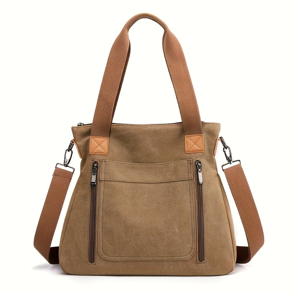 Ladies' Bags, Crossbody Bags, Shoulder Bags, Large Capacity Tote Bags, Workplace Commuting, Durable And Practical, Classic And Simple Casual Design Versatile Zipper Bags, Handbags, Bags, Fabric Bags ( Crossbody Bags Large Capacity Bags)