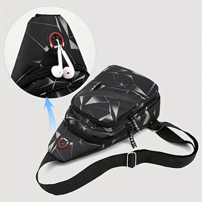 Couple Chest Bag, Men'S Casual Crossbody Bag, Trendy Sports Bag, Multifunctional Small Bag, Shoulder Bag, Unisex Version