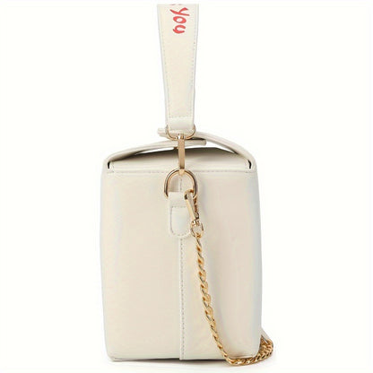 Chinese Takeout Crossbody Bag for Women Novelty Tower pattern Messenger Shoulder Purse Fun Handbag Square Tote bag