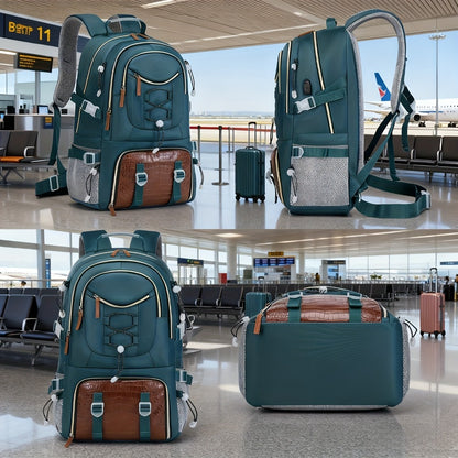 [Outdoor Travel Backpack] Large Capacity Lightweight Outdoor Travel Backpack with Shoe Compartment - Hiking, Camping and Camping Gear, Durable Fiber, Adjustable Shoulder Straps, Multiple Pockets, Great Gifts, Travel Backpacks