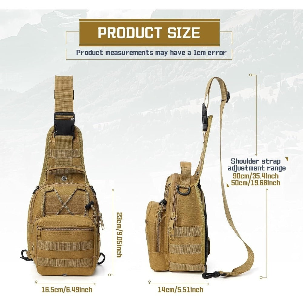 Tactical Chest Bag Backpack, Men's And Women's Shoulder Messenger Bag, Molle, EDC Backpack, Perfect for Daily Commuting, Gifts for Friends And Family, Christmas Gifts