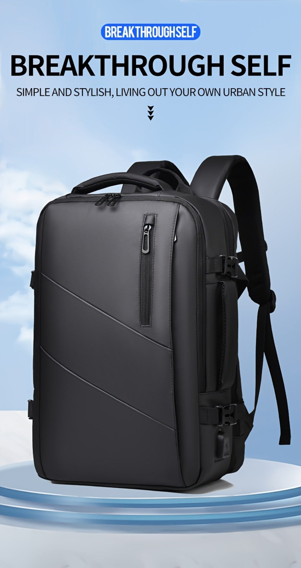 Outdoor Exploration, New Versatile Travel Bag, Portable Hiking Backpack Luggage Bag, Spacious Multi-Pocket Stylish Backpack for Business Travel And Commuting, Travel Backpacks
