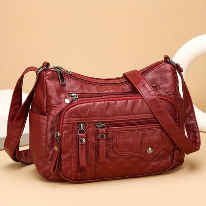 Large Capacity Nylon Shoulder Bag with Adjustable Shoulder Strap And Anti-Theft Zipper Closure- Suitable for Holiday Gifts, Birthday Gifts, Valentine's Day Gifts, Perfect Holiday Gift for Family & Friends, Must-Have for The Christmas Season