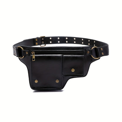 Waist Bag – Multi-Pocket, Leather Waist Metal Buckle Multi | Bag Vero – detail view 7