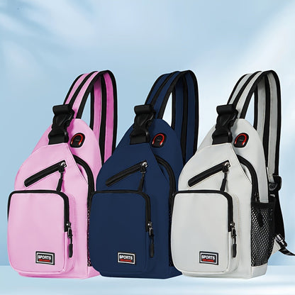 Trendy Oxford Crossbody Bag for Women - Features Adjustable Shoulder Straps, Zipper Closure, Sturdy Material, Casual Elegant Design, Ideal for Everyday Use And Travel