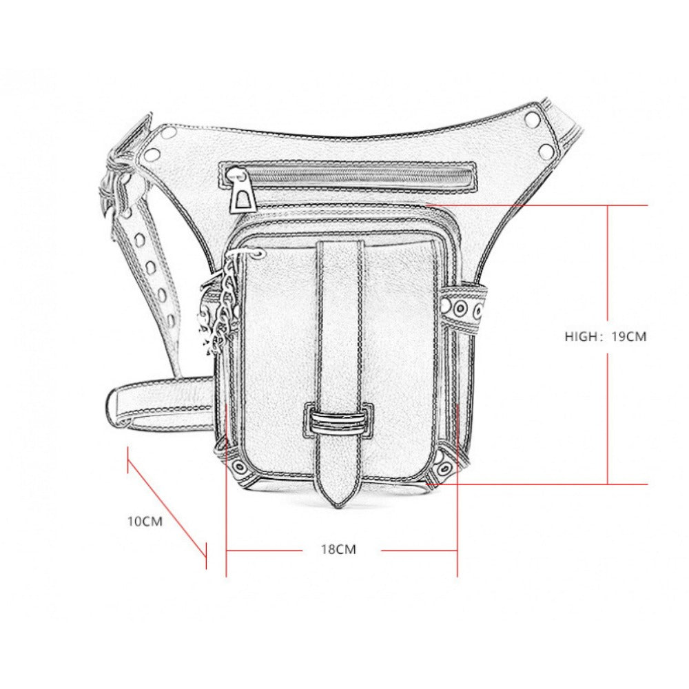 Waist Bag – Steampunk Vintage Waist Outdoor Phone | Bag Vero – detail view 7