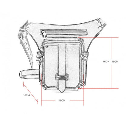 Waist Bag – Steampunk Vintage Waist Outdoor Phone | Bag Vero – detail view 7