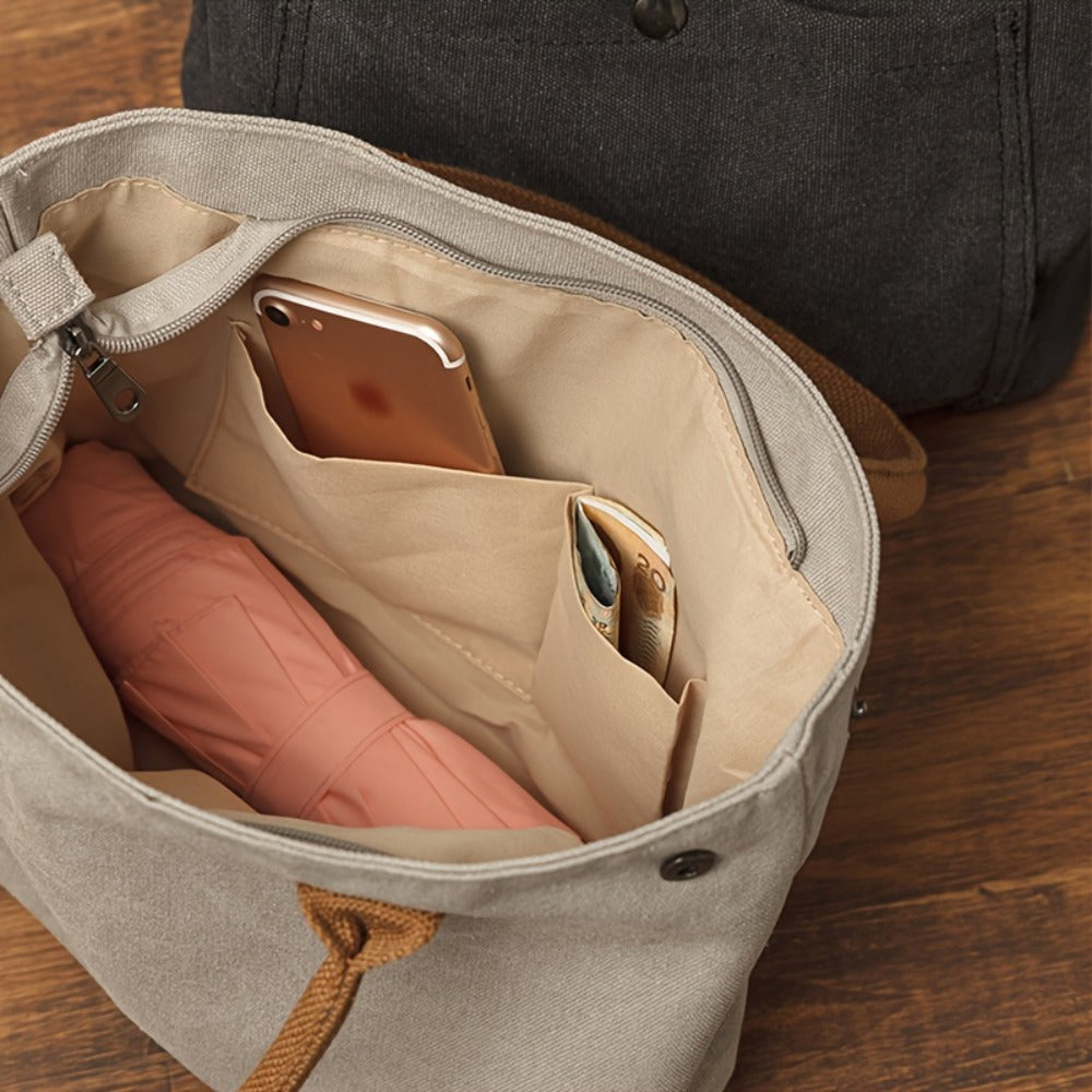 Thickened Handbag; Simple And Leisure Hand-held Bag; Vintage Literary Style Fabric Bag; Bag for Commuting.