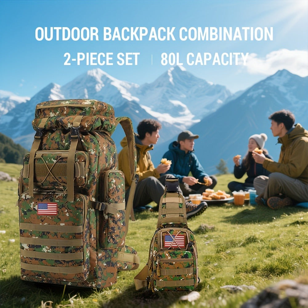 Travel Backpack – 80L, Large Capacity, Multi-Pocket | Bag Vero – detail view 22