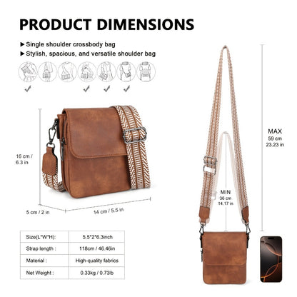 Crossbody Bag for Women – PU Leather, for Travel & Everyday Use | Bag Vero – detail view 7